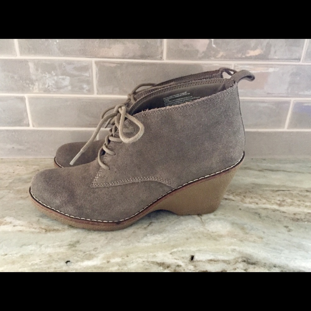 White Mountain Grey Suede Bootie
